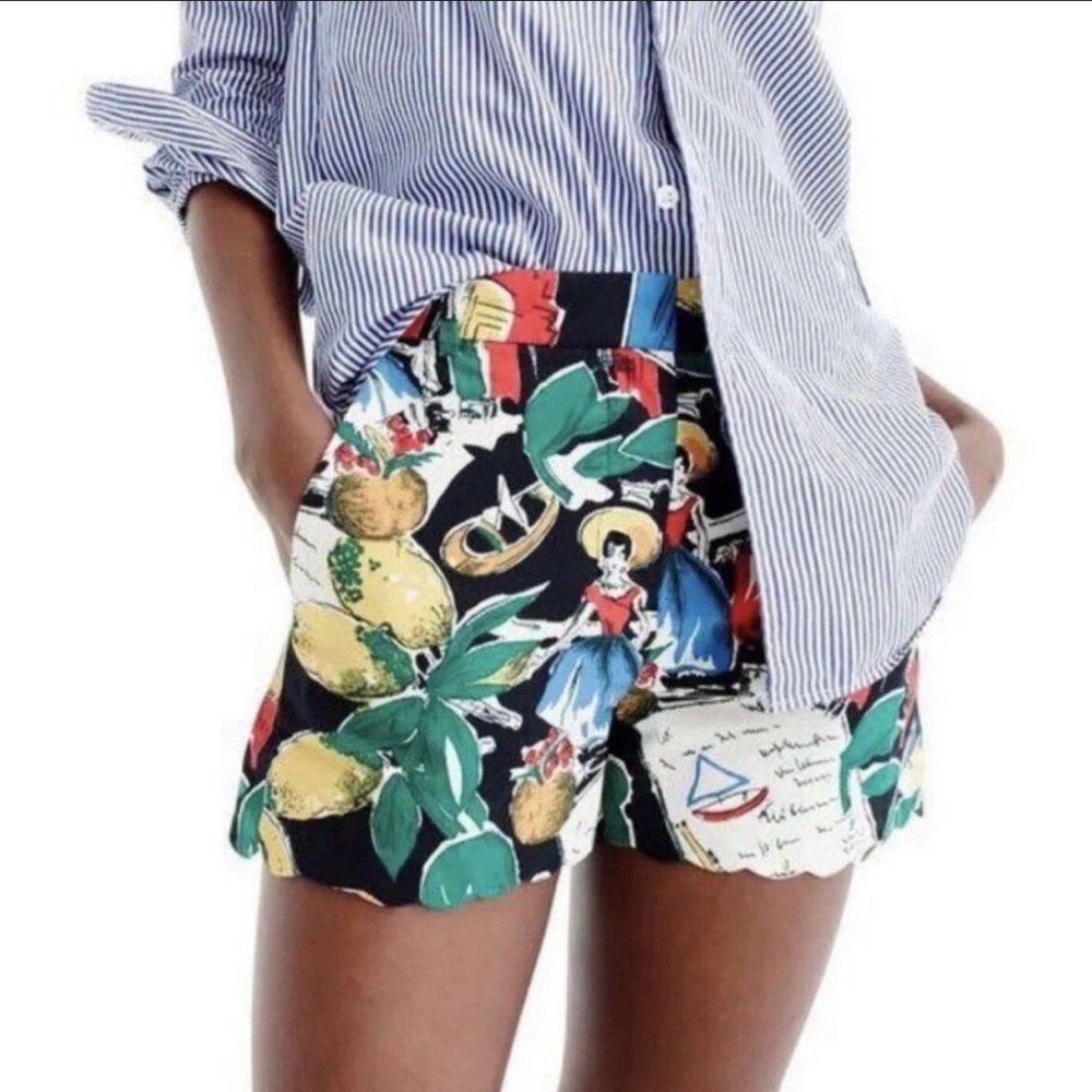 J. Crew Shorts in Postcard Print 00